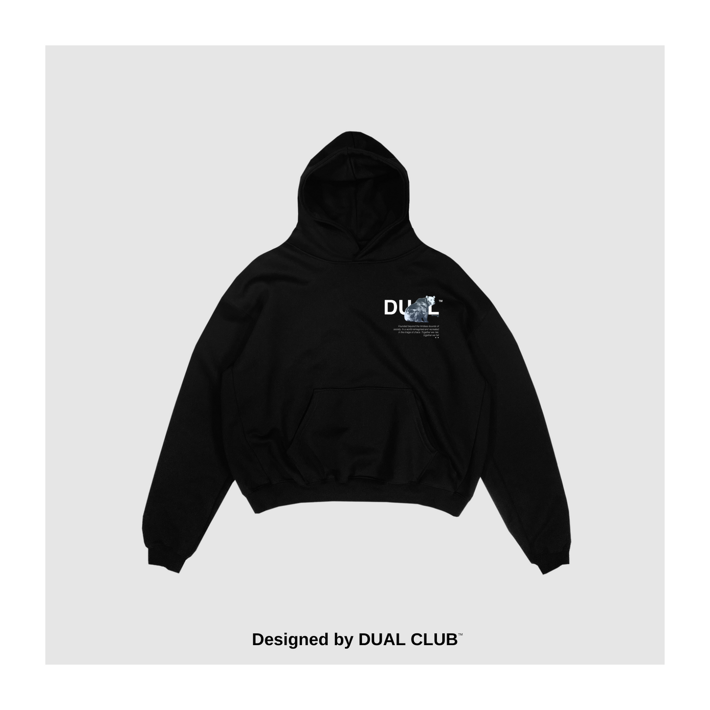 DUAL CLUB™ Basics Hoodie in Black