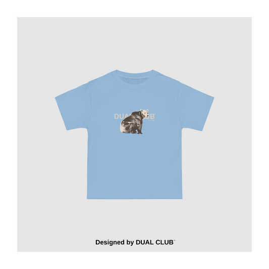 California Grizzly Tee in Sky Blue