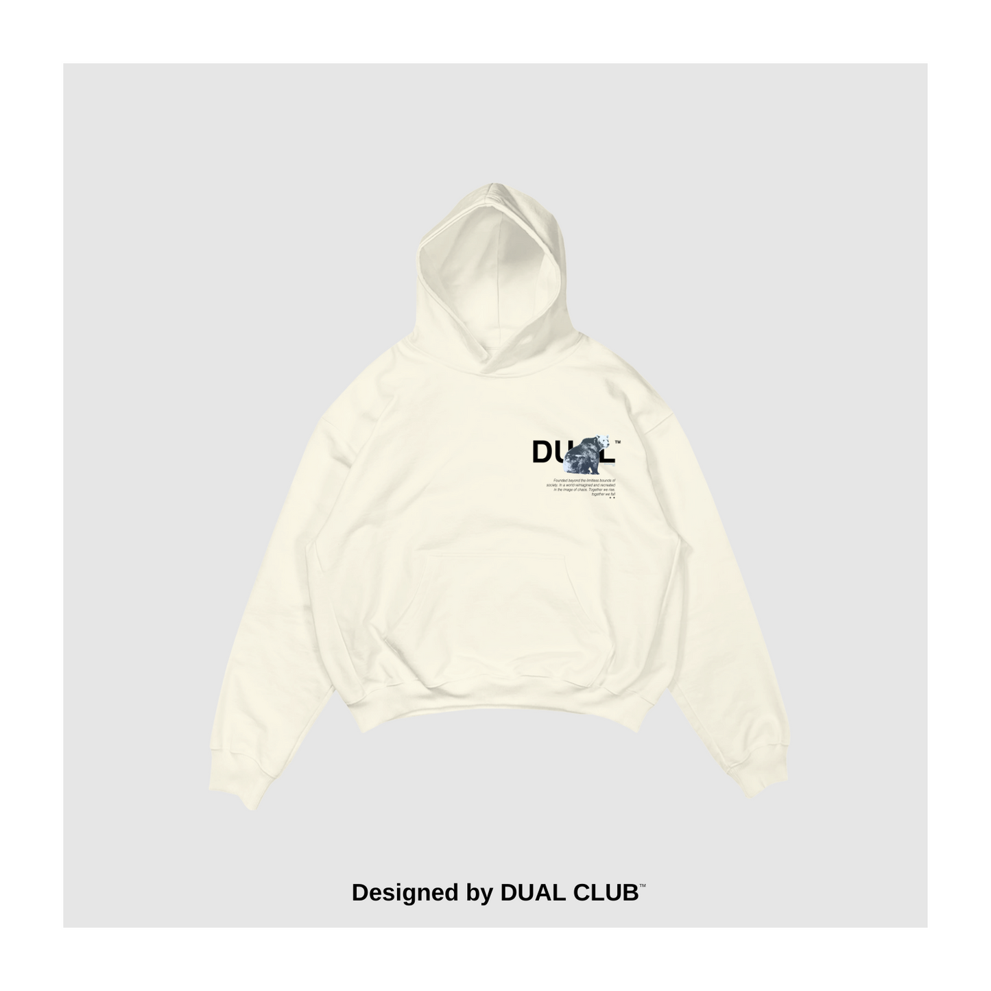 DUAL CLUB™ Basics Hoodie in White