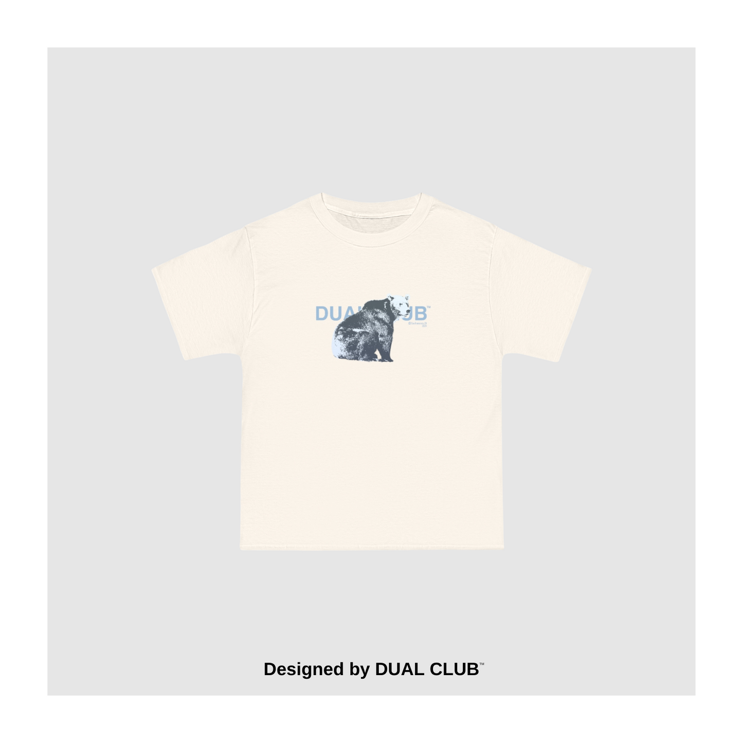 California Grizzly Tee in Cream
