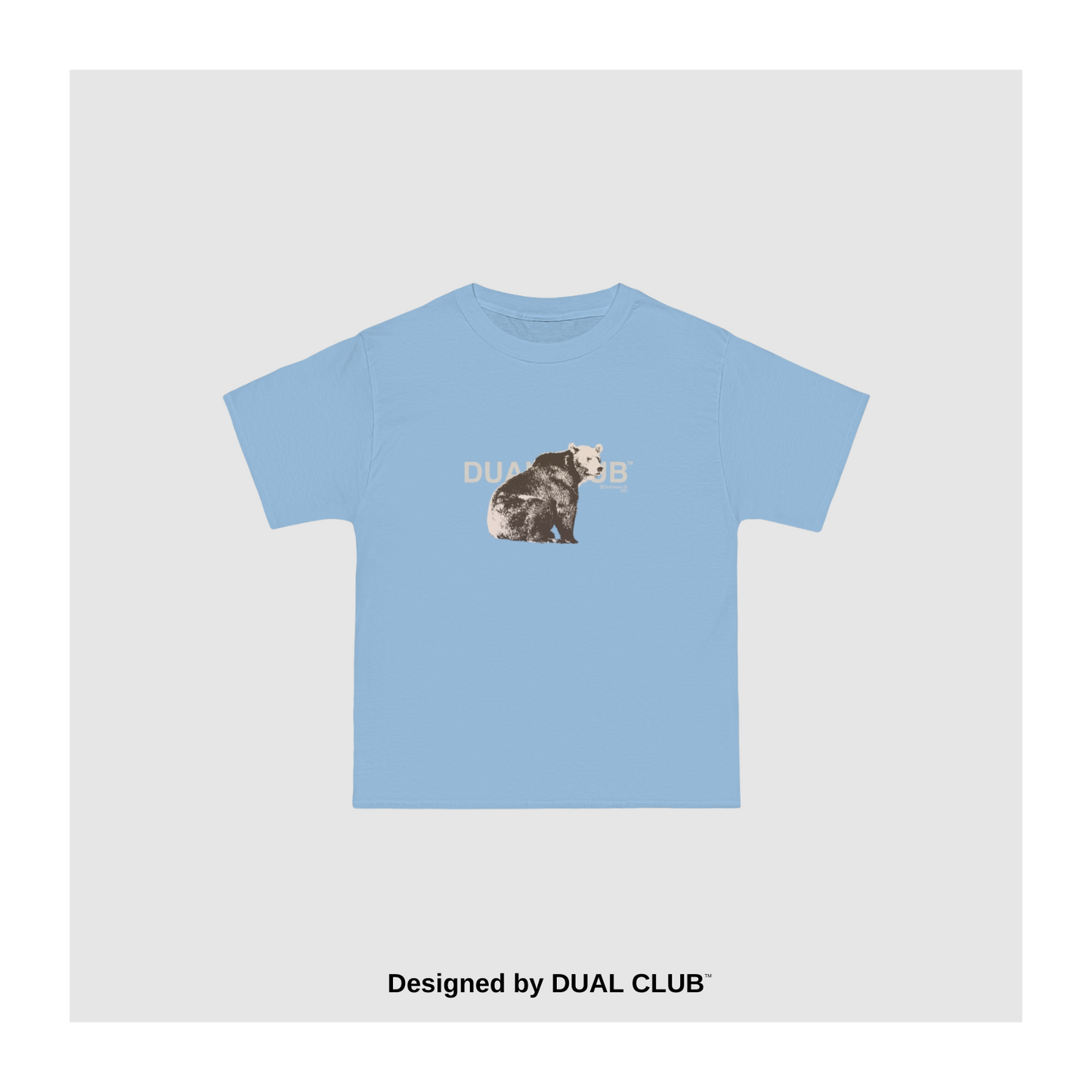 California Grizzly Tee in Sky Blue
